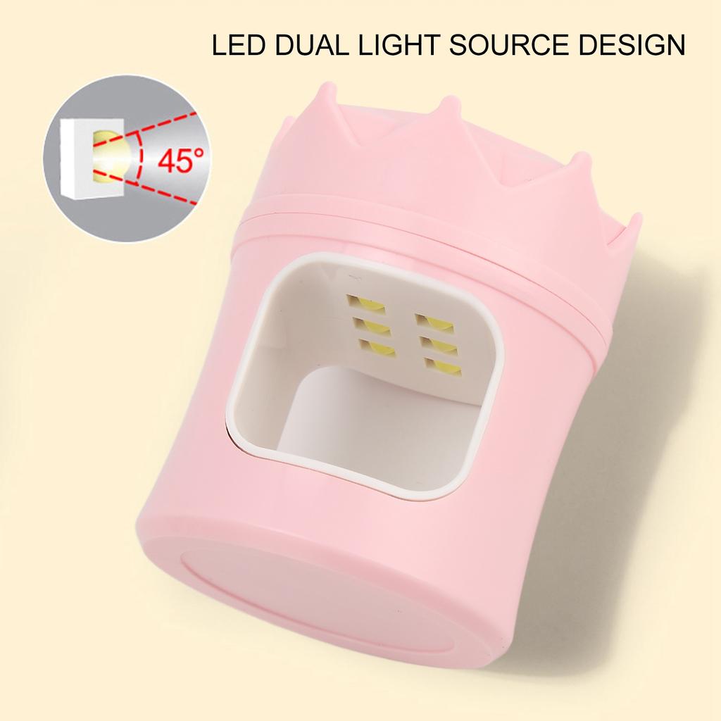 Nail Gel Curing Drying Lamp 6pcs Light Chips Soft Lighting Portable Nail Polish Gel Dryer