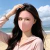 Summer Invisible Ice-Silk Sun Protection Face Mask for Women UV Protection Full-Face Cover Breathable Face Cover for Outdoor Cycling