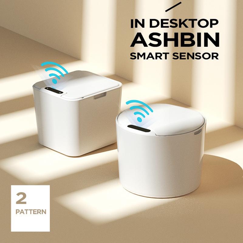 5L Square Intelligent Induction Desktop Car Mounted Small Smart Trash Can