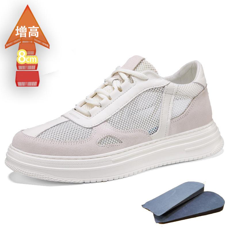

Hollow hole shoes men s ins tide summer shoes sports shoes invisible inner height increase 8 casual board shoes little white shoes men s shoes 44