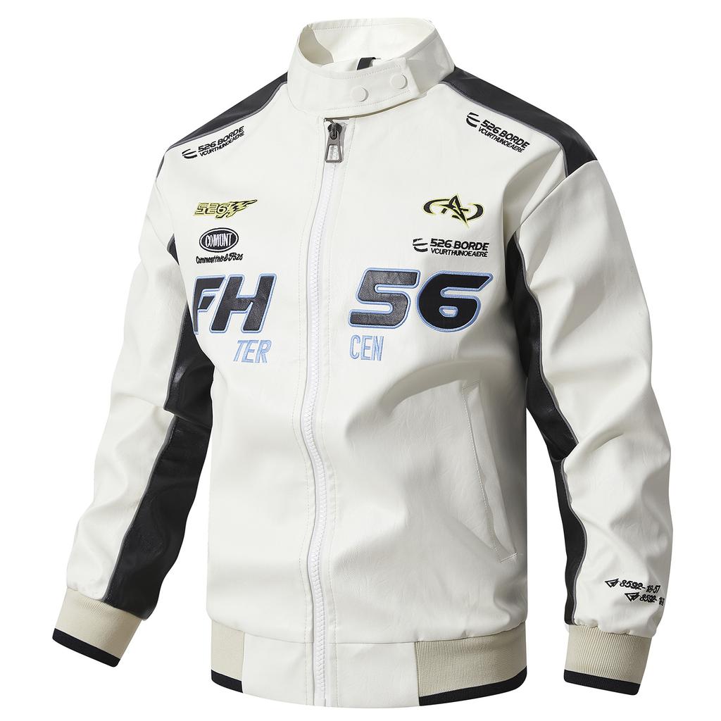 Veste en cuir grande taille pour hommes Nouvelle veste en cuir pour hommes Veste pour hommes Printemps et automne Nouveau costume de moto