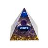 12 Zodiacs Orgone Crystal Pyramid,Amethysts Obsidians Healings Crystals Pyramid Constellations Pyramid for Money Health