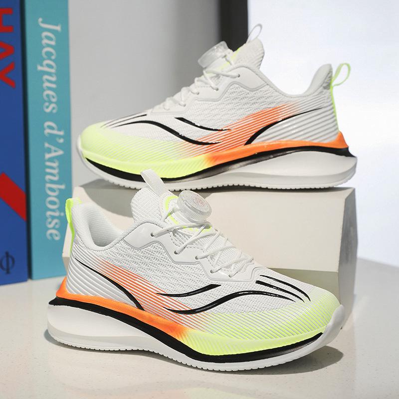 2025 Kids' Red Rabbit Winter Running Shoes: Warm, Lightweight, Velvet-Lined Leather Sneakers