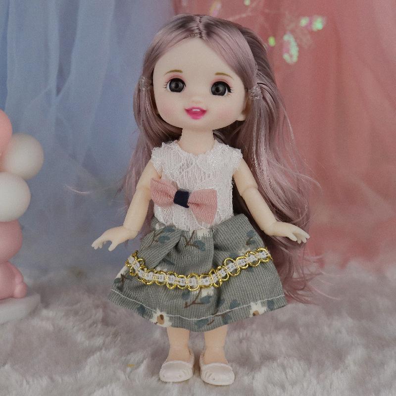 

Вишуканий набір ляльки-принцеси 17 см: Змінні вбрання, Ідеальний подарунок на день народження для маленьких дівчаток. Whole Doll (Bagged)