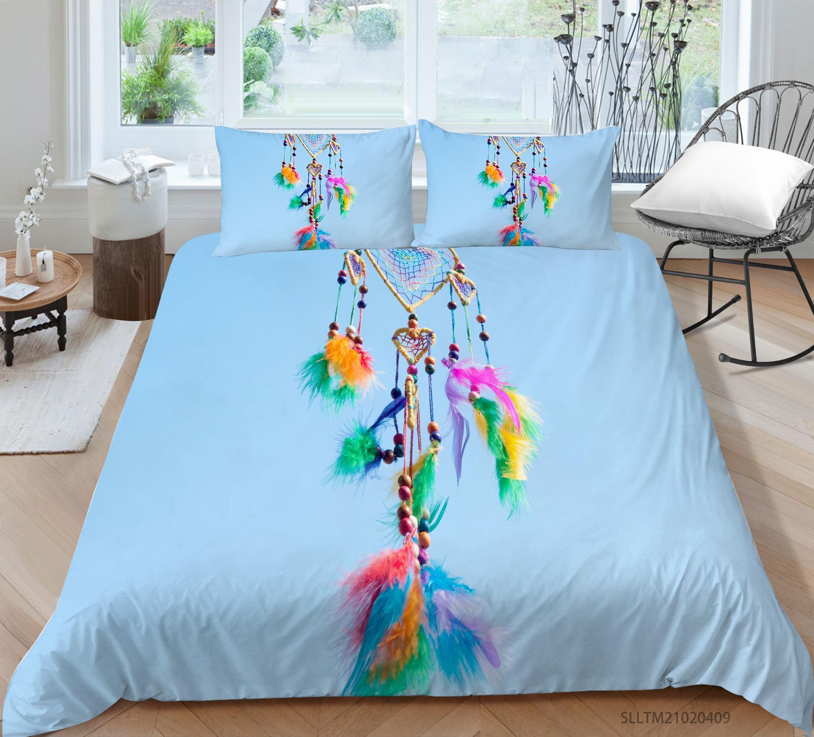 

Пододеяльник Dreamcatcher 3D-печать Домашний текстиль с наволочкой Постельное белье размера King Size Роскошные комплекты постельного белья EU Single 135x200cm