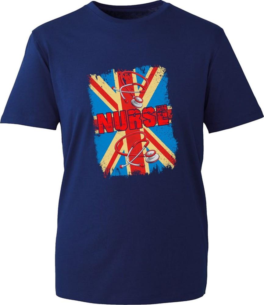 Nurse Day Tshirt British Flag Nursing Appreciation Medical Hospital Unisex Tee