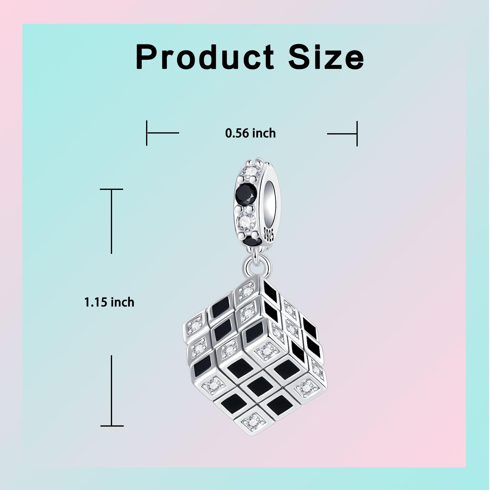 

Оригинальные медные черно-белые вращающиеся подвески-шармы Любовь подходят для браслета, ожерелья, ювелирного подарка с маркировкой Сделай сам