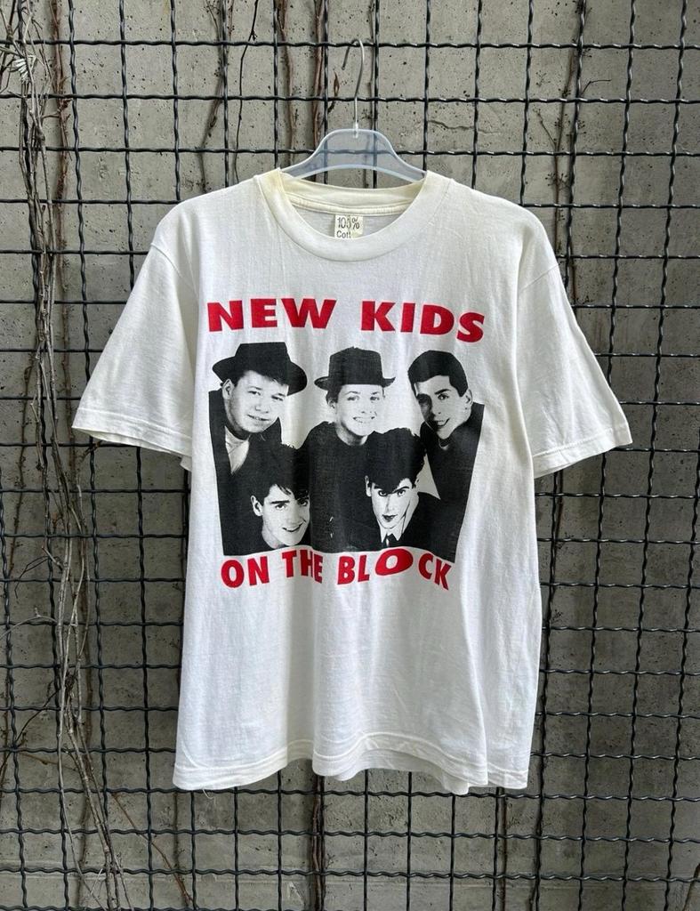Vintage 80s New on the Block Band T-Shirt Size L
