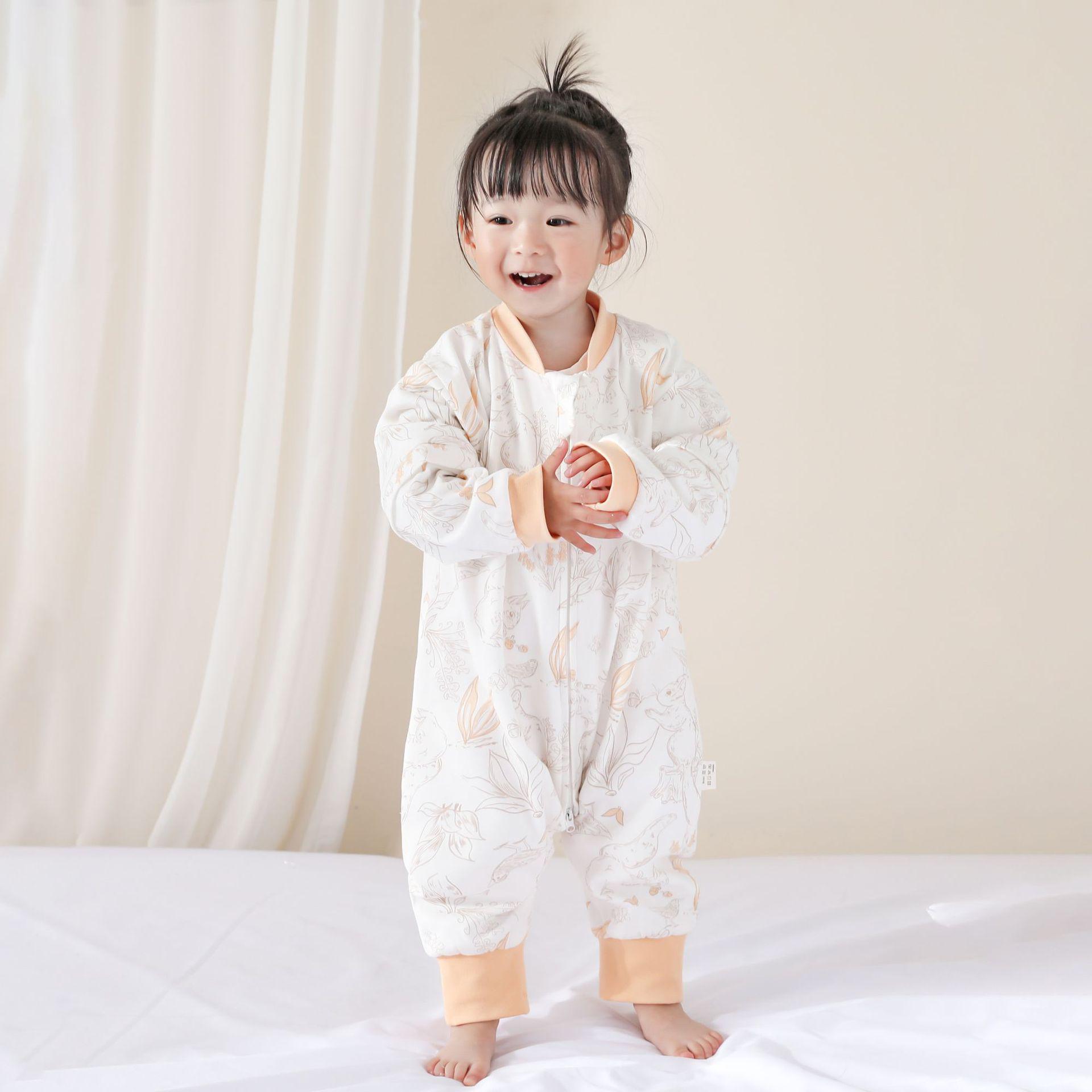 

Anyang Kids All-Season Split-Leg Sleep Sack with Detachable Sleeves and Anti-Kick Design
