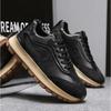 Zapatos de Hombre Son de Gama Alta Versátiles Casuales Adecuados para Adolescentes. Ellos Corriendo Deportes Aumento de Altura. Negro Moderno