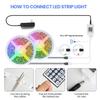 RGB LED Strip Lights 600LEDs 5050RGB Light Strip IP65 Waterproof LED Tape Light APP Control Adjustable Brightness Timing Function