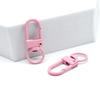 Zinc Alloy Keychain: Colorful Lobster Clasp Dog Hook, DIY Blind Box Figure, Spring Buckle Ornament