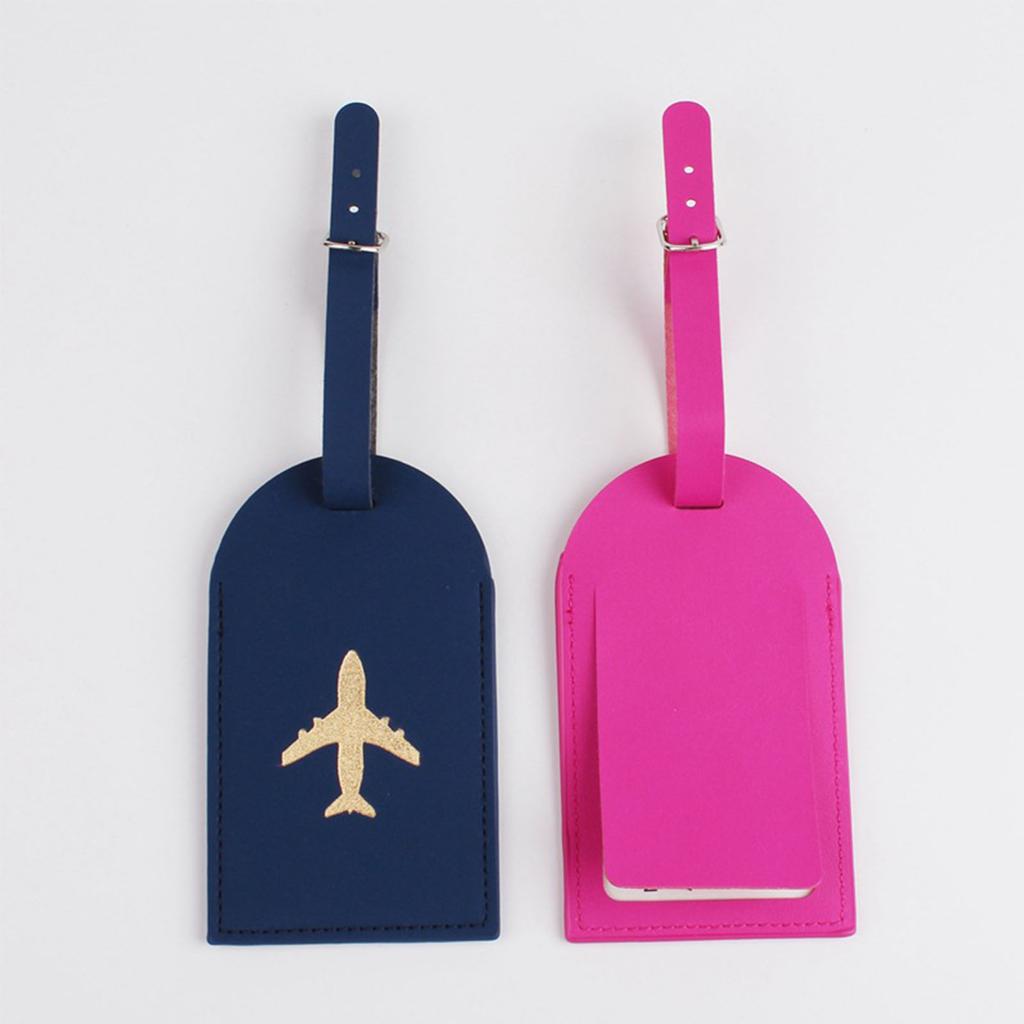 Hot Stamping Plane Luggage Tag Honeymoon Wedding Bridal Shower Gift Cute Suitcase Tags for Women Men Travel Accessories