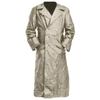 Men's Plus Size Double-Breasted Leather Trench Coat - German Military Style for Autumn/Winter
