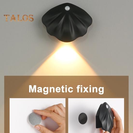 Motion Sensor Night Light Dimmable 3 Light Modes Auto On/Off Rechargeable Simple Installation Wireless Magnetic Wall Light