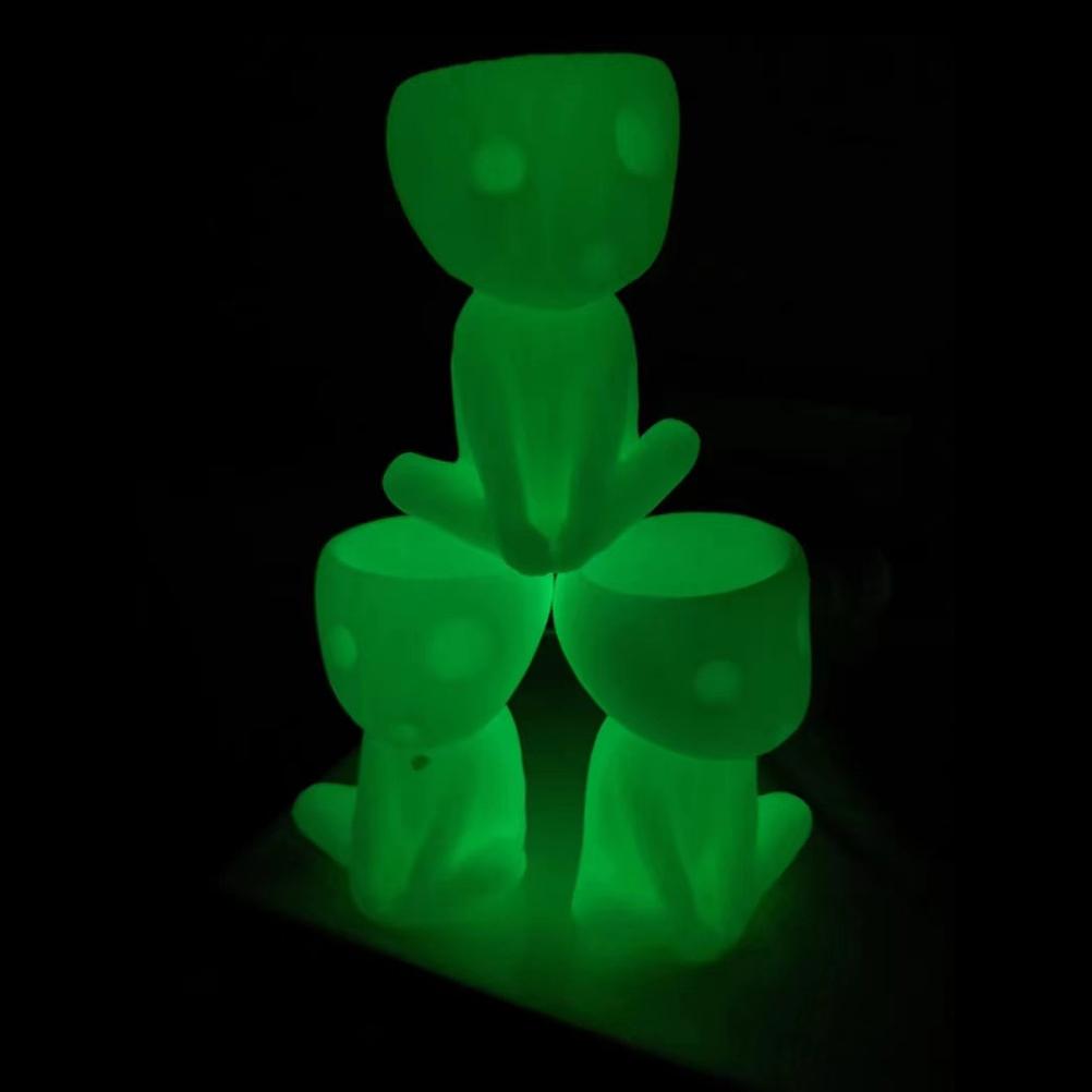 Květináč se světlým obličejem Květináč s hlavou květináče Roztomilý pryskyřičný sukulentní květináč s odtokovým otvorem pro dekoraci domácí kanceláře