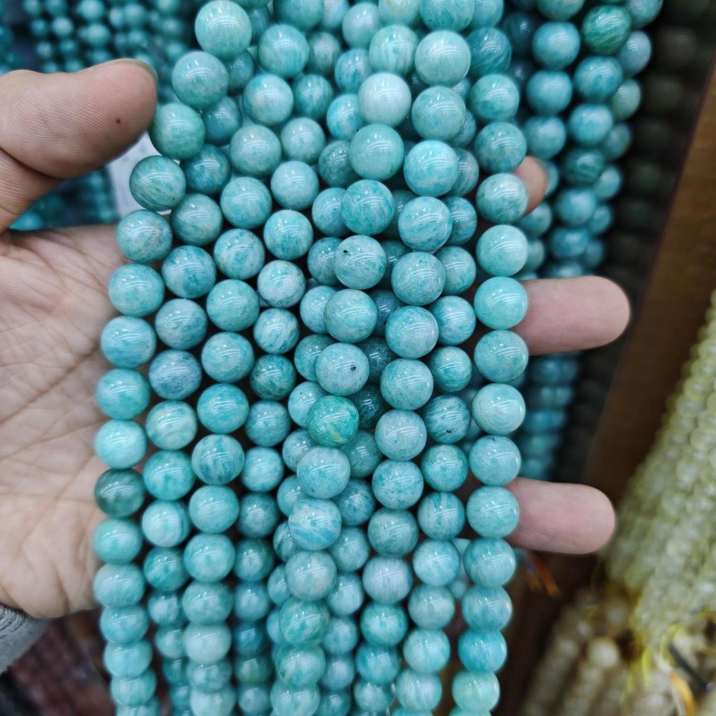 Jade Amazonite Round Beads - DIY Jewelry Accessories & Buddhist Beads