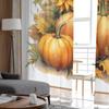 Autumn Pumpkin Squirrel Sunflower Sheer Curtains For Living Room Bedroom Tulle Curtain For Kitchen Voile Curtain Blind Panels