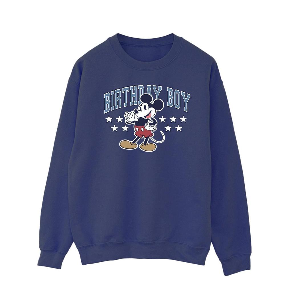 Disney Mens Mickey Mouse Birthday Sweatshirt