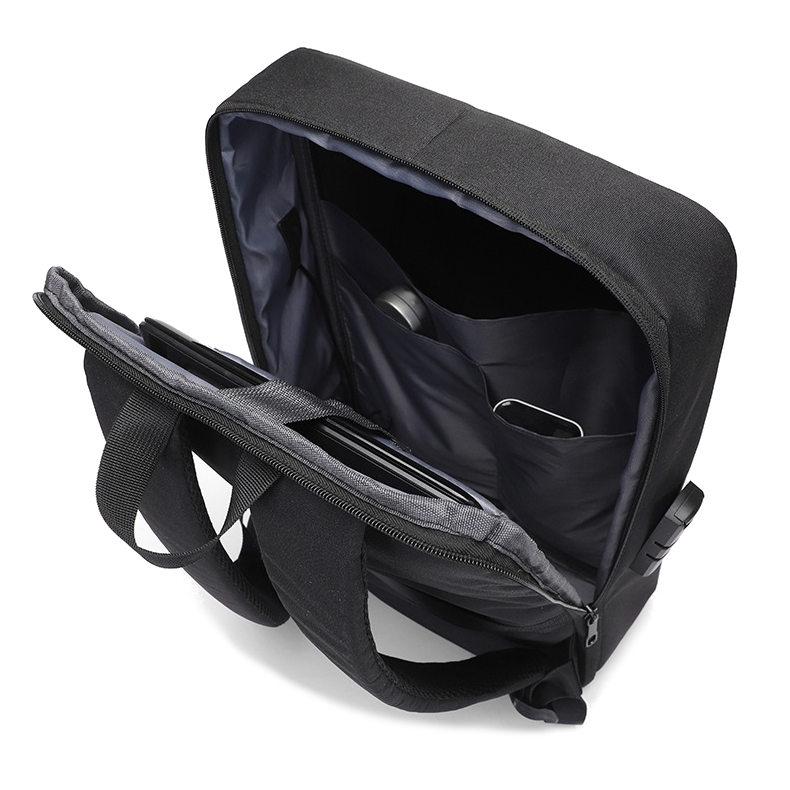 Cleveland Gray One Size Anti-Theft Business Backpack with Shell