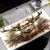 Christmas Reindeer Theme Mouse Pad, Non Slip Rubber Base, Multifunctional Office & Home Decor, Perfect for Workspace Personalization.