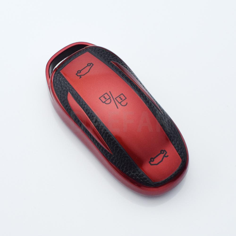 For Tesla Model 3 X S Y Bag Protector Fob Band Shell Holder TPU Car Smart Key Case Cover Keychain Accessories
