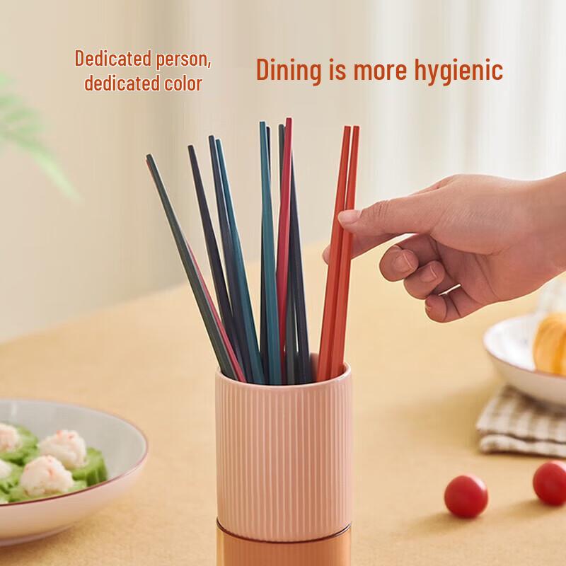 SUPOR Dunhuang Series Non-slip Heat-Resistant Alloy Chopsticks, 10 Pairs