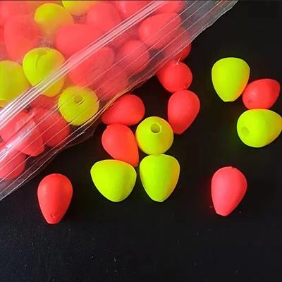 100pcs Sensitive Float Tail Eye-catching Beans Amplify Fishing Signal Sender 2024 Tail Beans