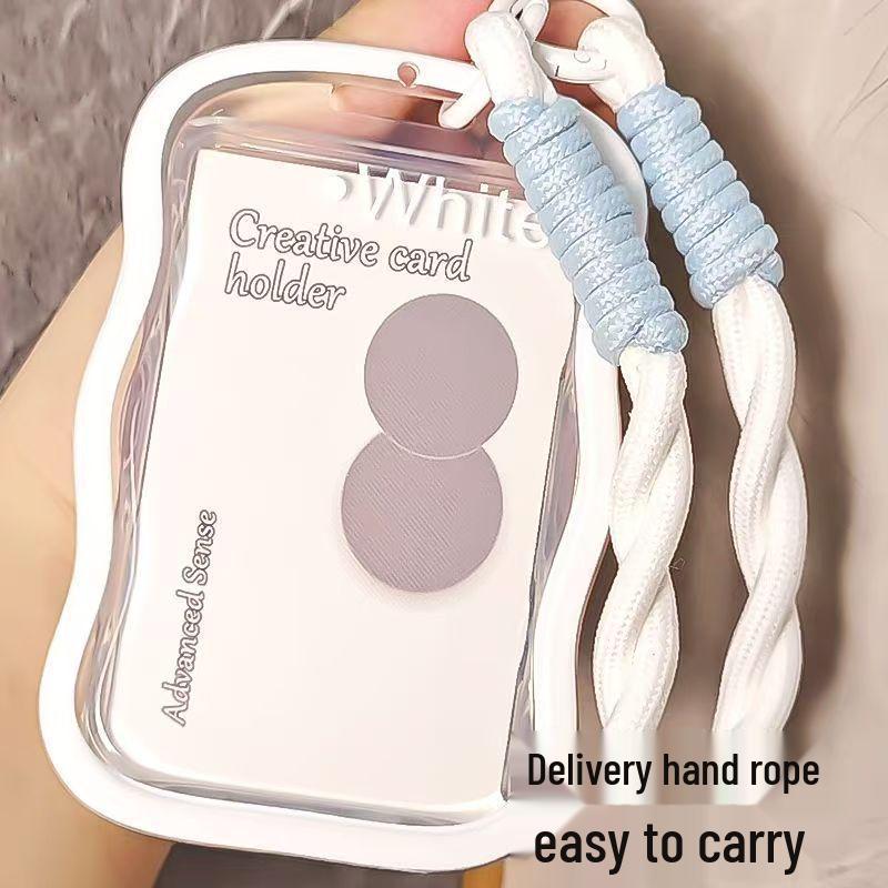 Transparent Card Holder for Student and Work IDs - Durable Sleeve for Bus, Subway, and Meal Cards