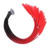 Motorcycle Helmet Dreadlock Braid Decor, 60cm Suction Cup for Delivery Riders