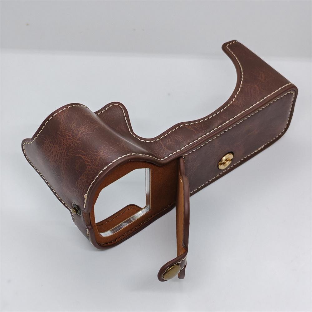 

PU Leather Camera Half Case for Fujifilm GFX100S GFX100SII GFX50SII Base Cover Battery Opening Shell