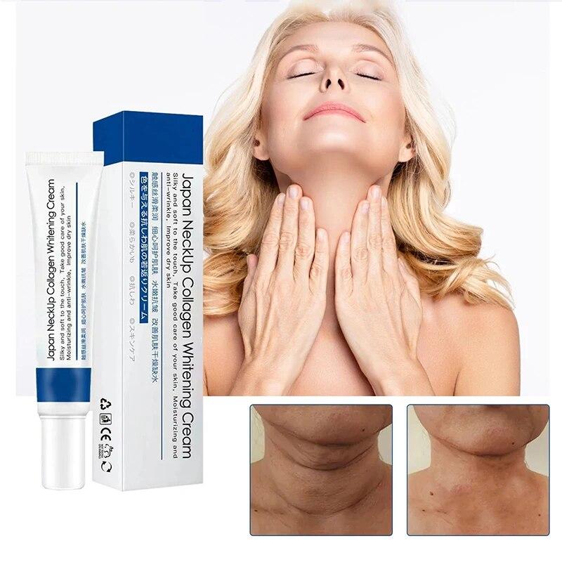 Face Lift Firming Whitening Smoothing Care Lotion Hydrolyzed Collagen Neck Cream Moisturizing Neck Rejuvenation Cream