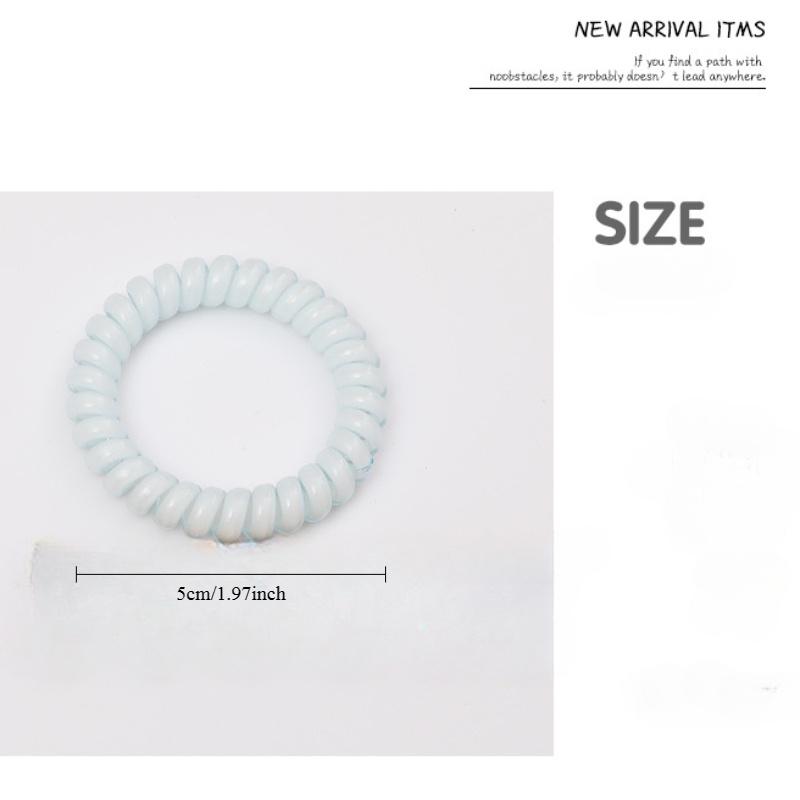 Set of 4 Phone Line Hair Ties, Fresh And Versatile, High Elasticity, Durable, And No Trace Hair Bands.