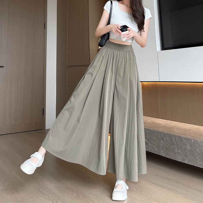 Bingsi Yamamoto Skirt and Pants for Women's In Summer Thin New Style Small High Waist Long Skirt Baggy Quick-drying Wide-leg Pants