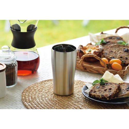 Kakusei Vacuum-Sealed Stainless Steel Tumbler, 490ml, Double-Sided Vacuum Wall, Insulates Hot and Cold Drinks, Simple Design, Uncolors UC-10