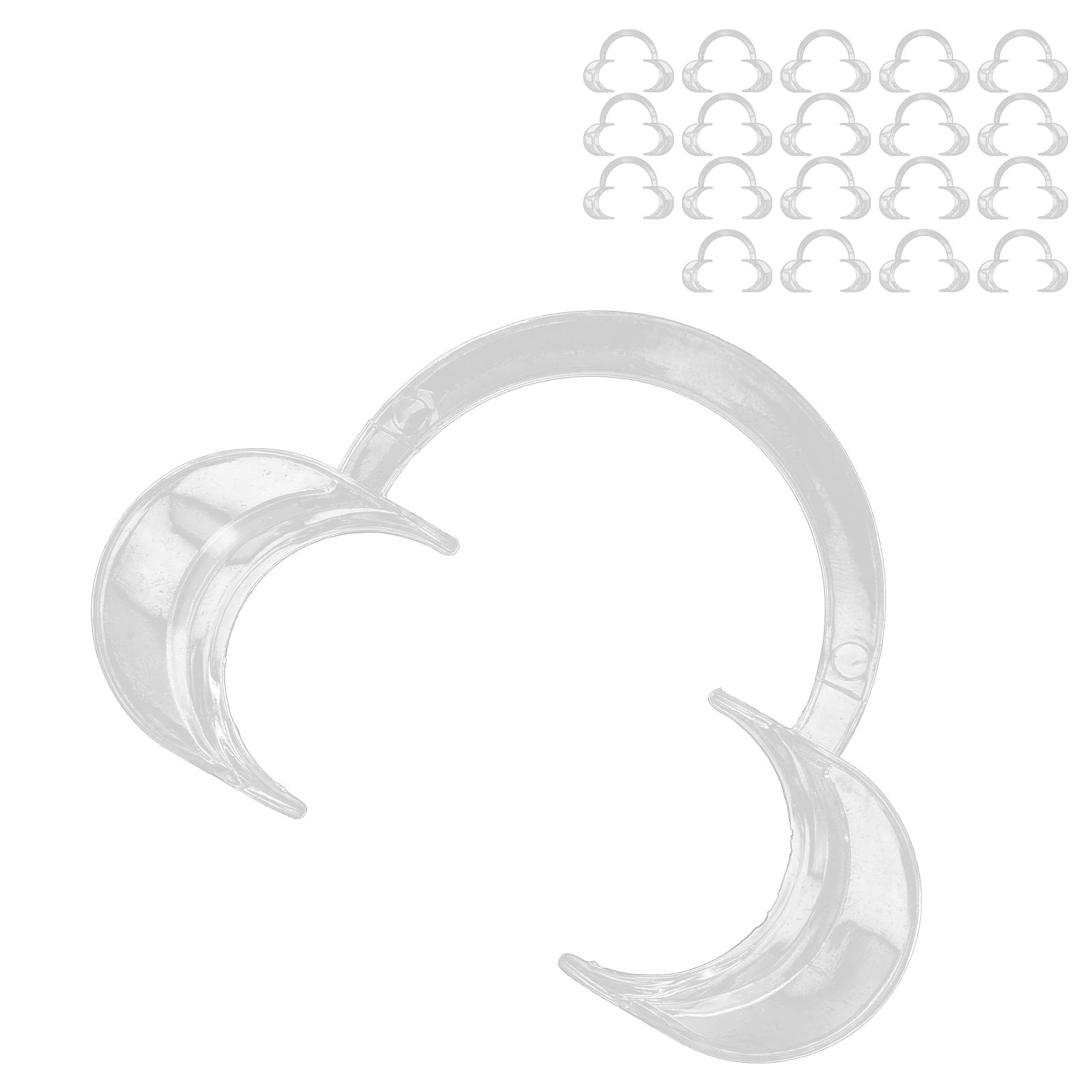 

20 шт. одноразовые расширители для губ и щек, прозрачные CShape, отбеливающие зубы, открывалка для рта M