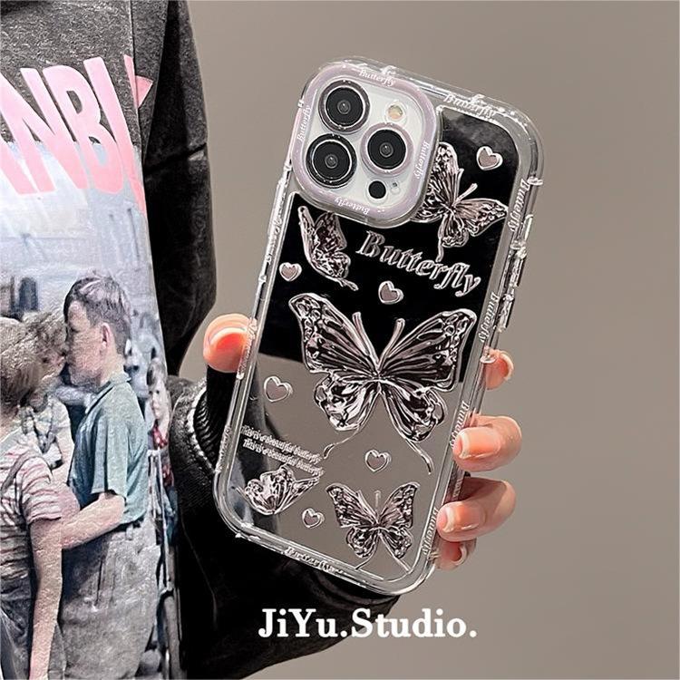 

Love Apple 15 Mobile Phone Case IPhone14promax Suitable for IPhone13 Mirror Cream 12 Cute Apple 16PROMAX