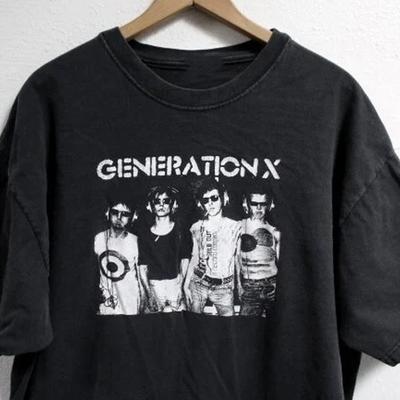 VTG Generation X Band schwarz kurzärmelig Alle Größen S bis 5XL Unisex T-Shirt