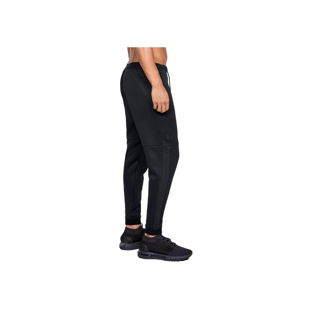 Under Armour Knit Fleece Breathable Solid Casual Joggers Thick Men Bottoms Black 1320707-001