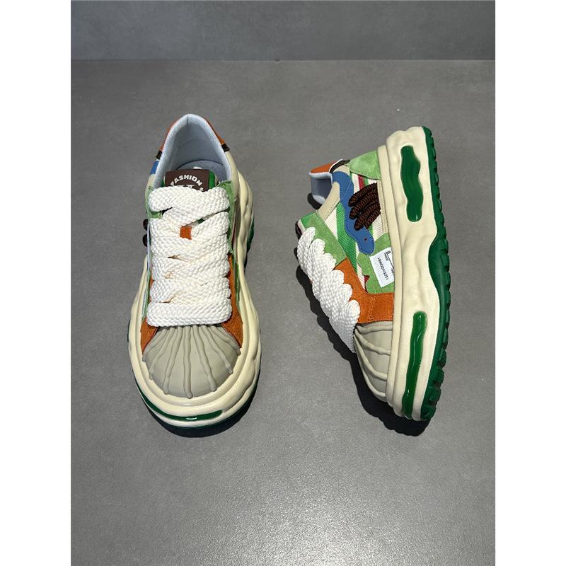 Shell head color dad shoes new comfortable breathable mesh dissolving bottom casual dl