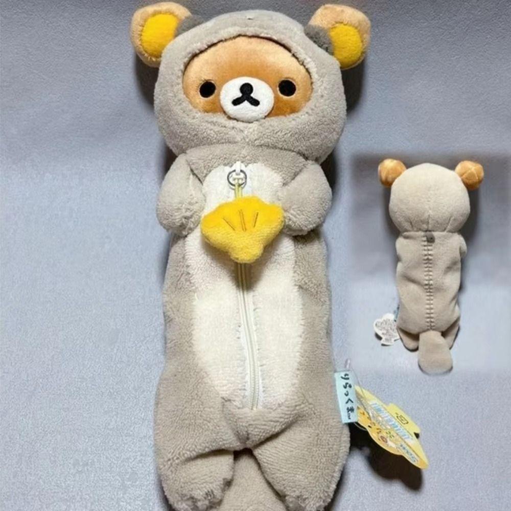 Plush Rilakkuma Pencil Case Kawaii School Stationeries New Pen Bag