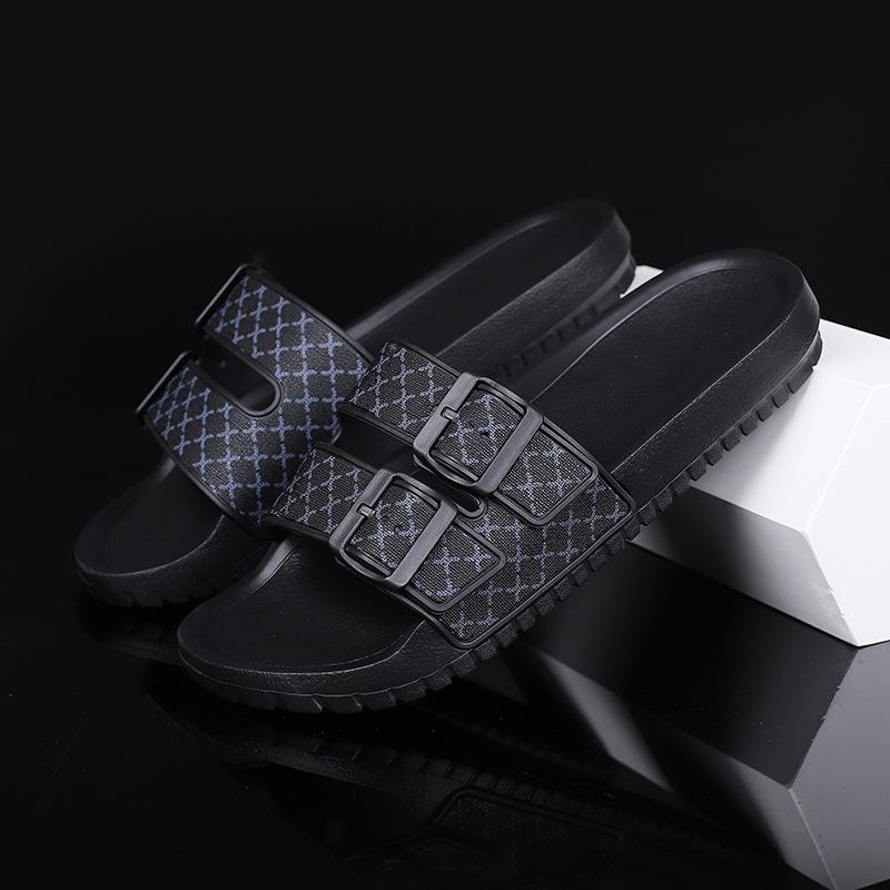 Men s Summer Outdoor/Indoor Soft Sole Slippers - Super Comfortable Bath Shower Sandals 38 чёрный
