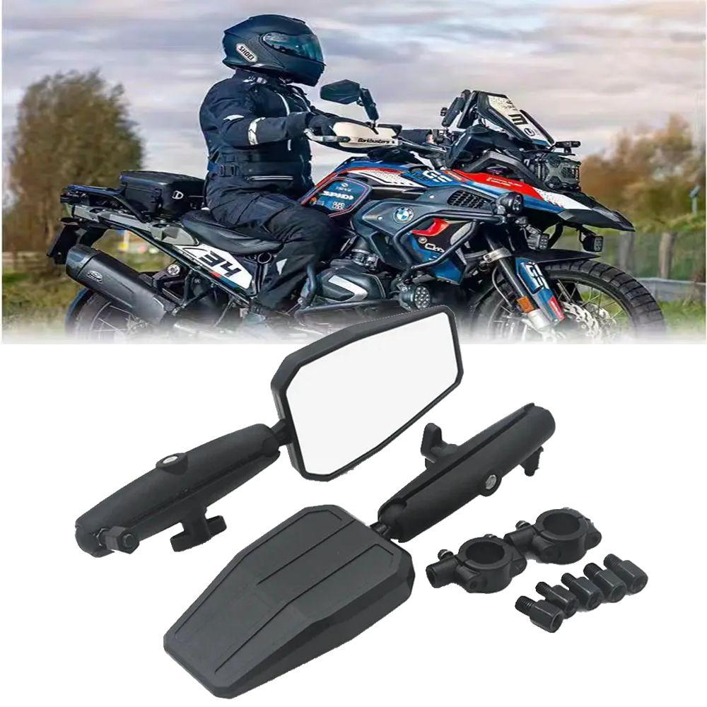 Universal Aluminum Rearview Mirror for Suzuki Kawasaki Sport, Rear View Mirror, Dirt Pit Bike, Motorcycle Parts