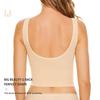 Women's Backless Sports Bra with Fixed Cup and Crossed Straps