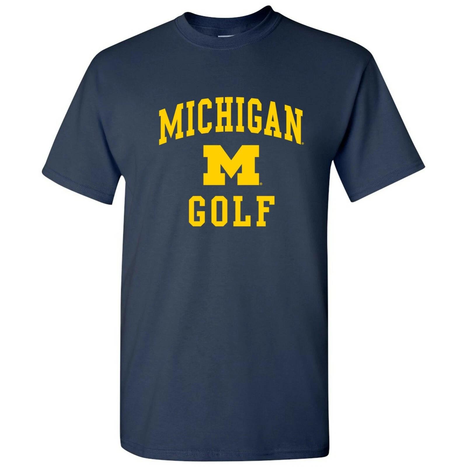 University of Michigan Wolverines Arch Logo Golf T-Shirt - Navy XL
