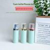 30-Tooth Green Foam Bottle, 60ml Portable Refillable Facial Cleanser, Press-Type Foaming Bottle