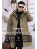 Men's Mid-Length Winter Down Jacket for Middle-Aged and Elderly