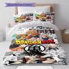 Dragon Ball Front View Pose Bedding Set Anime Duvet Cover Polyester Soft Comforter Set -QJY