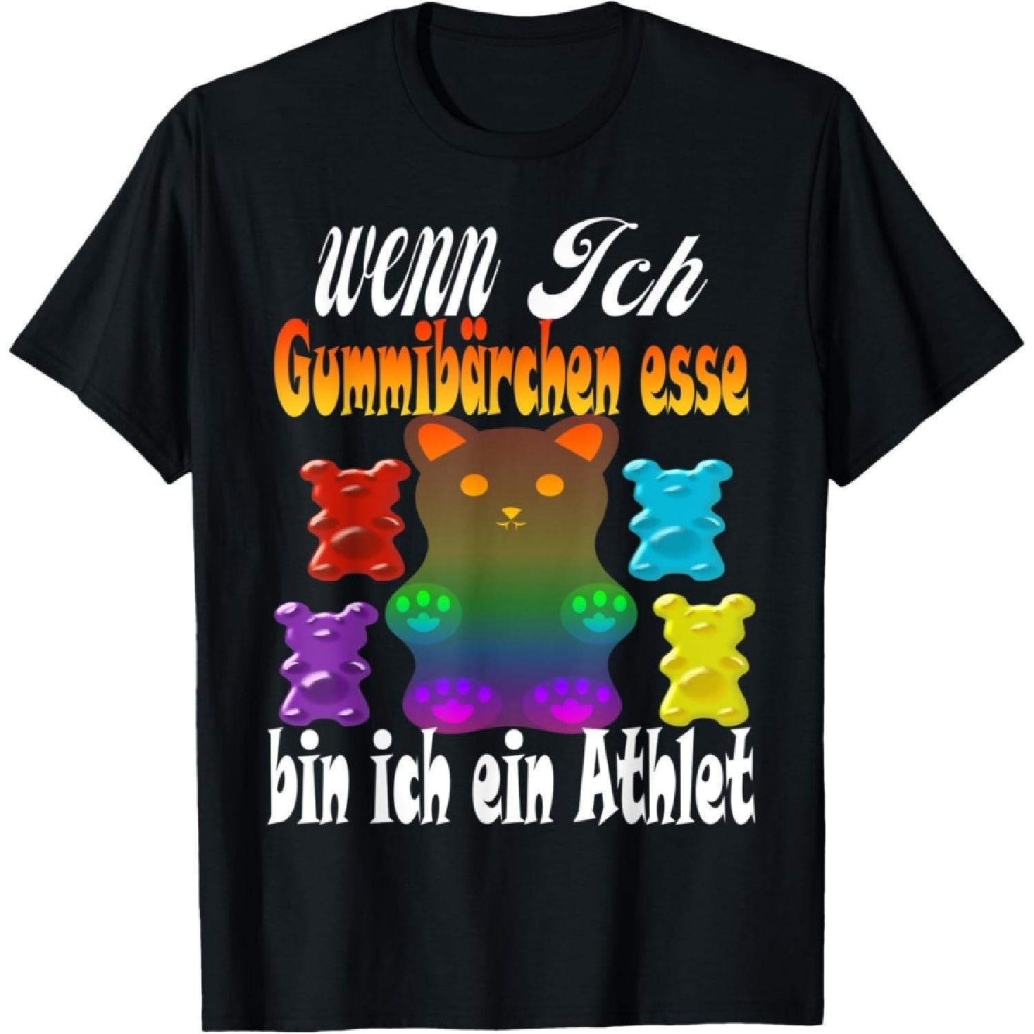 Wenn ich gummbär esse, ich bin ein Athlete T-Shirt S
