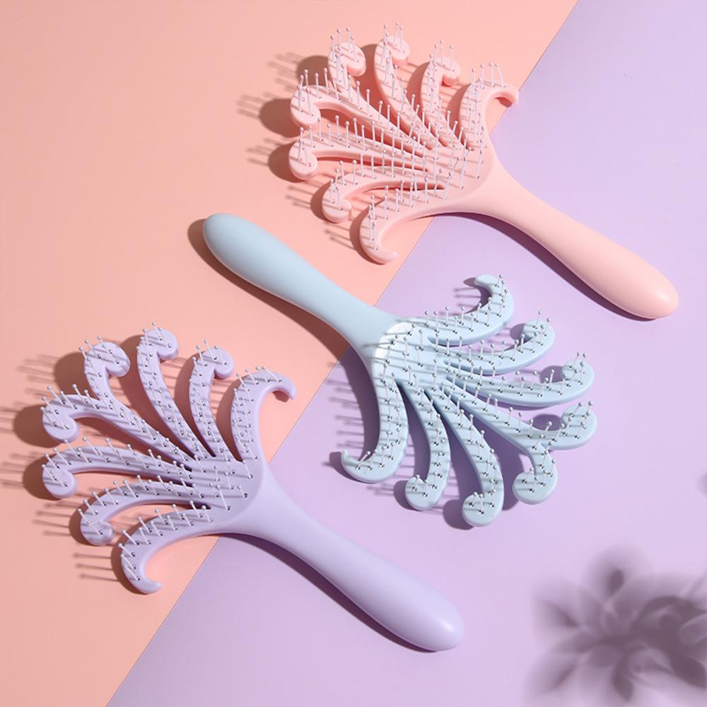Octopus Massage Comb Tangled Hair Comb Hair Brush Massage Anti-Static Barber Styling Tool for All Hair Types Travel Householdr